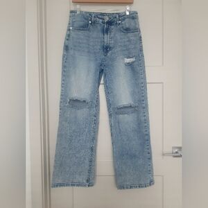 No Boundaries Classic Light Blue Distressed Women's Jeans